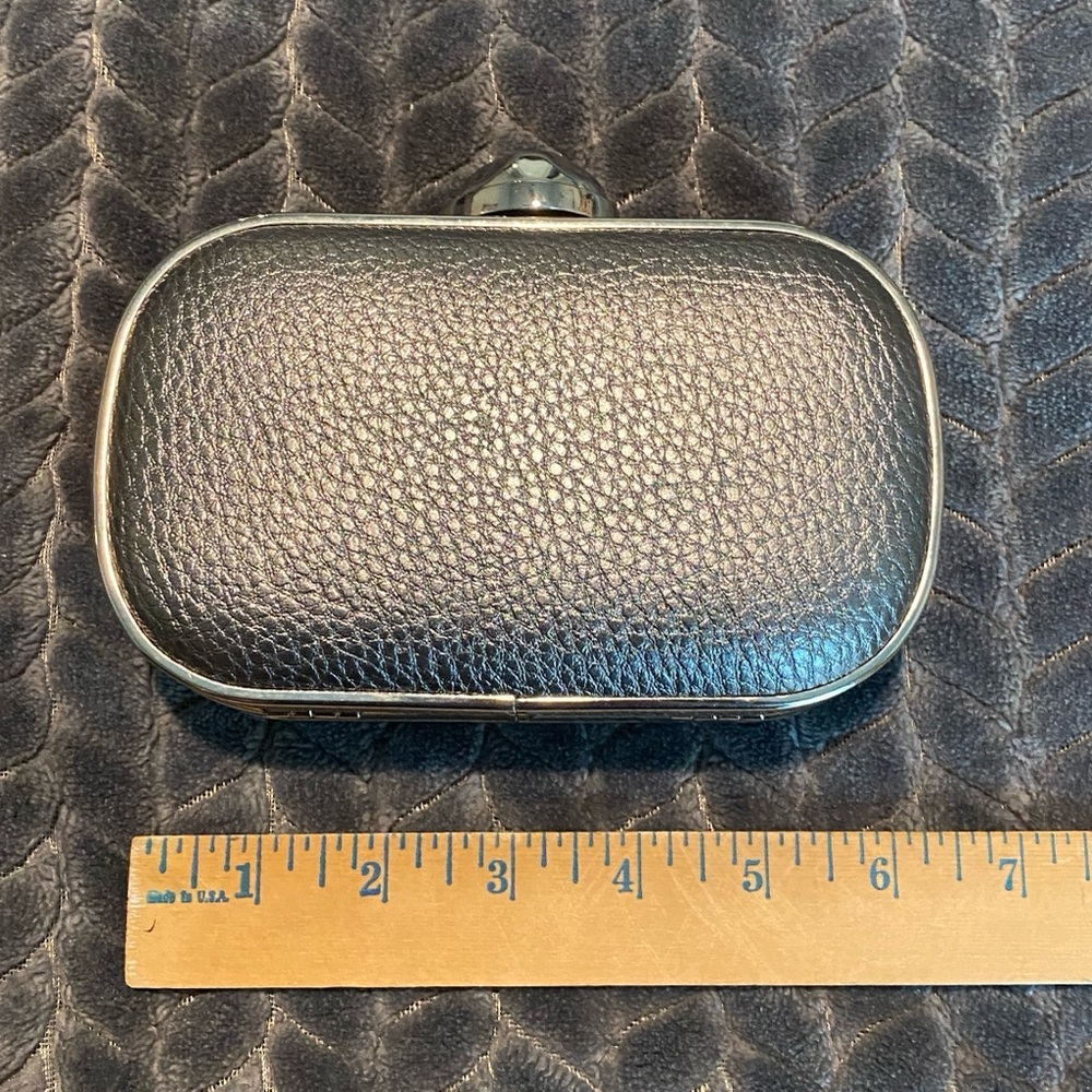 Lulu Townsend silver clutch Good used condition